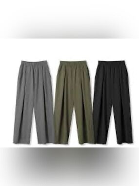 MUSINSA STANDARD Double Knit Two-Tuck Wide Lounge Sweatpants dark grey Sz Large